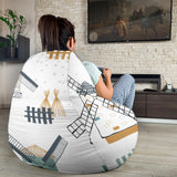 Windmill Pattern Bean Bag Cover