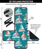 Cute sailboat pattern Recliner Cover Protector