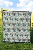 Lovely Sea Otter Pattern Premium Quilt