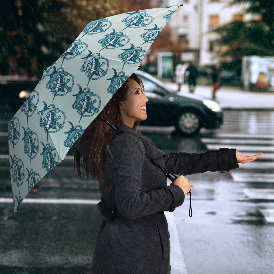 Swordfish Pattern Print Design 05 Umbrella