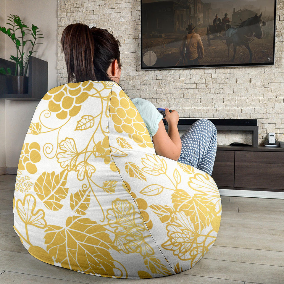 Gold Grape Pattern Bean Bag Cover