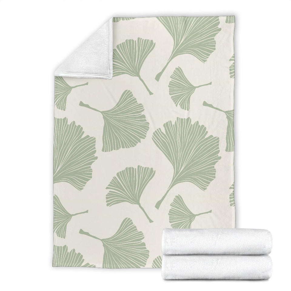 Ginkgo Leaves Pattern Premium Blanket