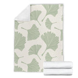 Ginkgo Leaves Pattern Premium Blanket
