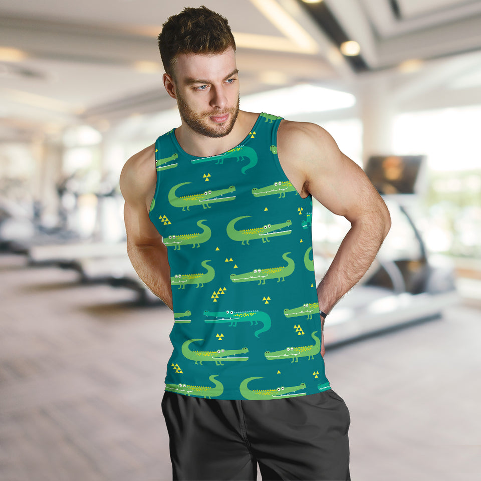 Crocodile pattern Men Tank Top