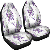 Lavender Flower Design Pattern Universal Fit Car Seat Covers