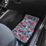 Hand Drawn Colorful Starfish Front Car Mats