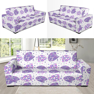 Hedgehog Pattern Print Design 05 Sofa Slipcover