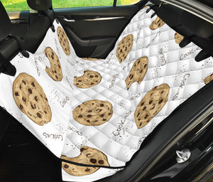 Sketch Style Cookie Pattern Dog Car Seat Covers
