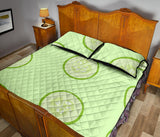 Cucumber pattern Quilt Bed Set