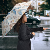 Blue Butterfly Pattern Umbrella