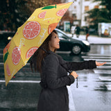 Grapefruit Yellow Background Umbrella