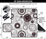 Classic vintage clock pattern Sofa Cover Protector