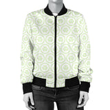 Cucumber Pattern Background Women'S Bomber Jacket