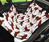 Horses Running Pattern Background Dog Car Seat Covers