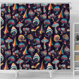 Colorful Mushroom Pattern Shower Curtain Fulfilled In US
