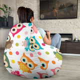 Color Cute Owl Pattern Bean Bag Cover