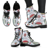 Hot Air Balloon Pattern Leather Boots