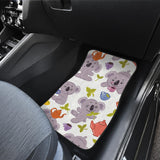 Cute Koalas Teapots Tea Front And Back Car Mats