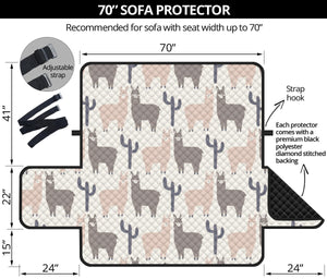 Llama Alpaca pattern Sofa Cover Protector