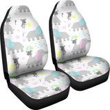 Cute Elephant Mouse Pattern Universal Fit Car Seat Covers