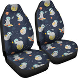 Cute Sloth Astronaut Star Planet Rocket Pattern  Universal Fit Car Seat Covers