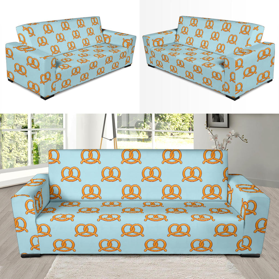 Pretzels Pattern Print Design 03  Sofa Slipcover