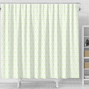 Cucumber Pattern Background Shower Curtain Fulfilled In US