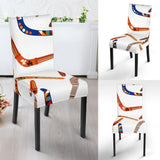 Boomerang Australian Aboriginal Ornament Pattern Dining Chair Slipcover