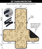 hand drawn peanuts pattern Chair Cover Protector