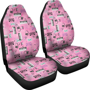 Piano Pattern Print Design 01 Universal Fit Car Seat Covers