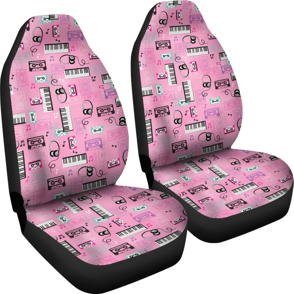 Piano Pattern Print Design 01 Universal Fit Car Seat Covers