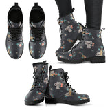 Cute Koala Pattern Leather Boots