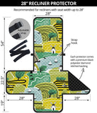 Hand drawn windmill pattern Recliner Cover Protector