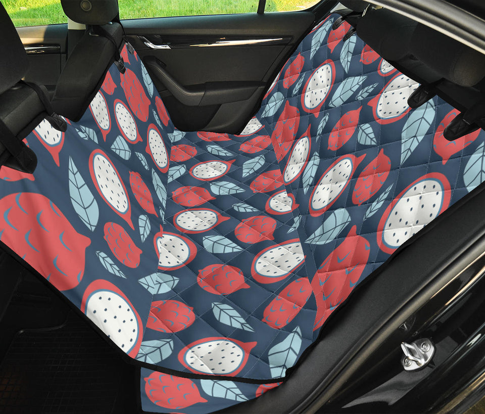 Dragon Fruits Dark Blue Background Dog Car Seat Covers