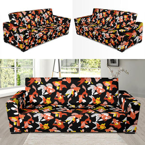 Goldfish Pattern Print Design 03 Sofa Slipcover