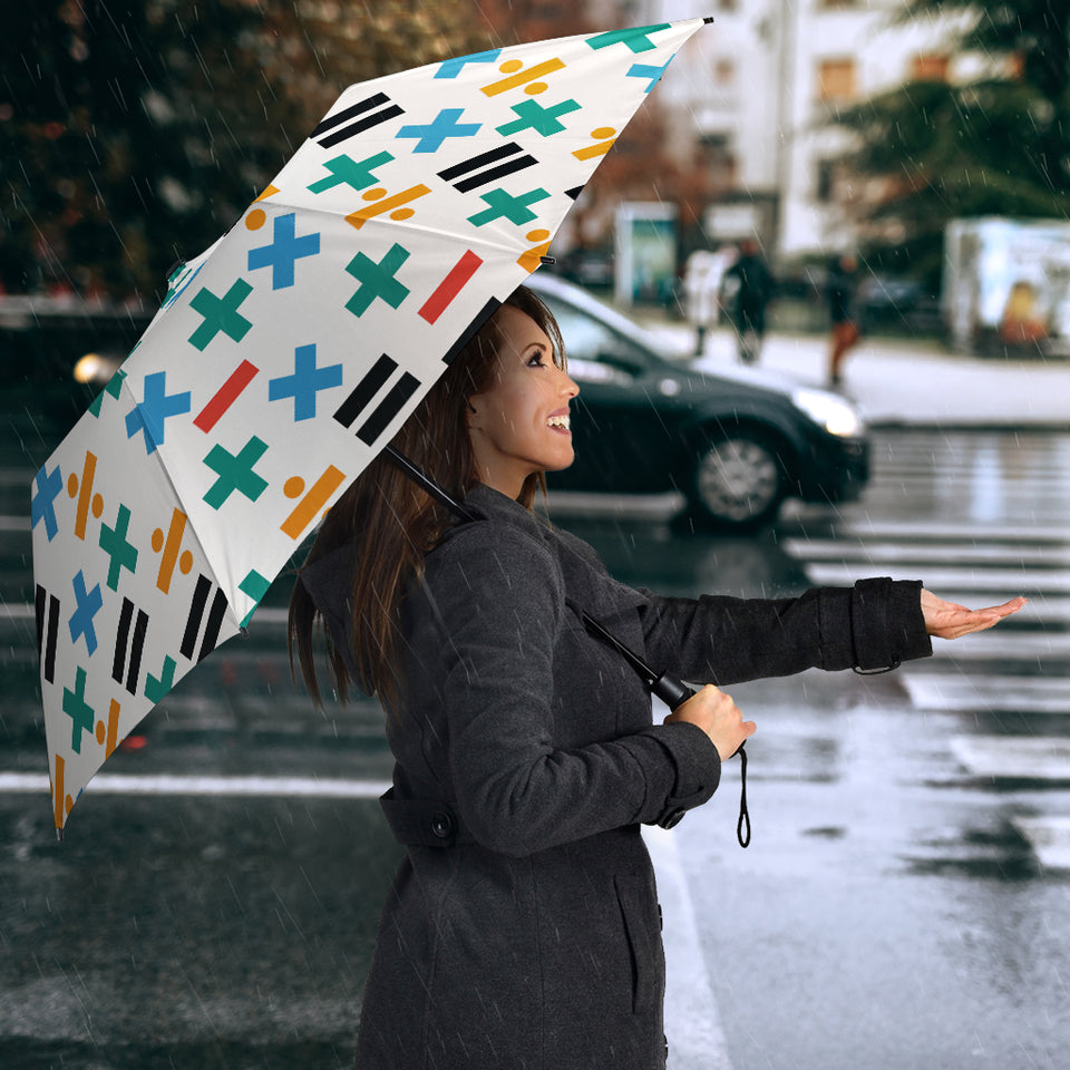 Math Pattern Print Design 05 Umbrella