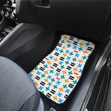 Math Pattern Print Design 05 Front Car Mats