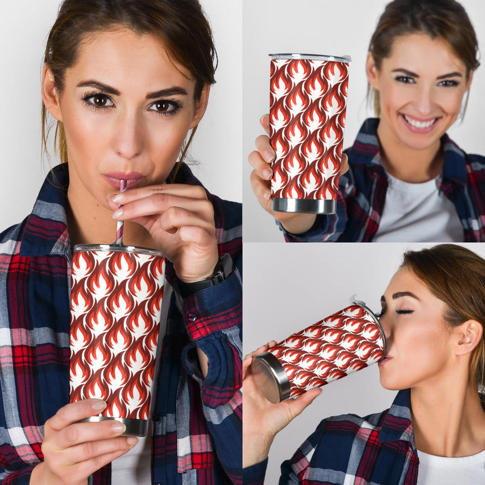 Fire Flame Symbol Design Pattern Tumbler