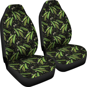 Green Peas Pattern Print Design 02 Universal Fit Car Seat Covers
