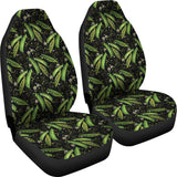 Green Peas Pattern Print Design 02 Universal Fit Car Seat Covers