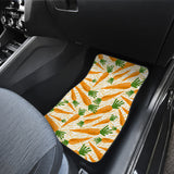 Carrot Pattern Print Design 01 Front Car Mats