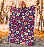 British Pattern Print Design 02 Premium Blanket