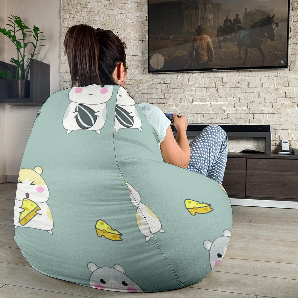 Cute Hamster Cheese Pattern Bean Bag Cover
