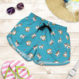 Jack Russel Pattern Print Design 03 Women Shorts