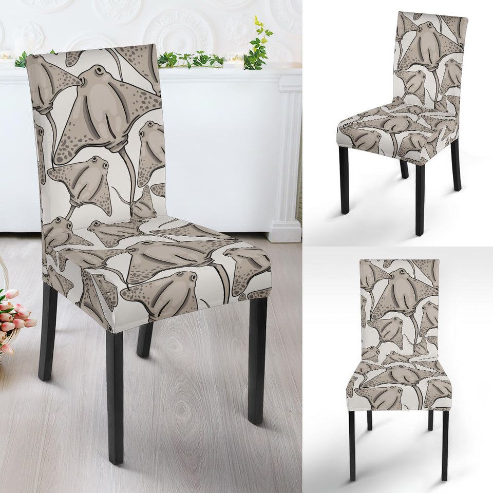 Stingray Pattern Print Design 05 Dining Chair Slipcover