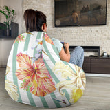 Colorful Orchid Flower Pattern Bean Bag Cover