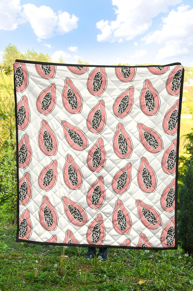 Papaya Pattern Premium Quilt
