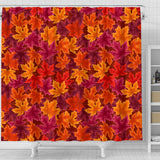 Autumn Maple Leaf Pattern Shower Curtain Fulfilled In US