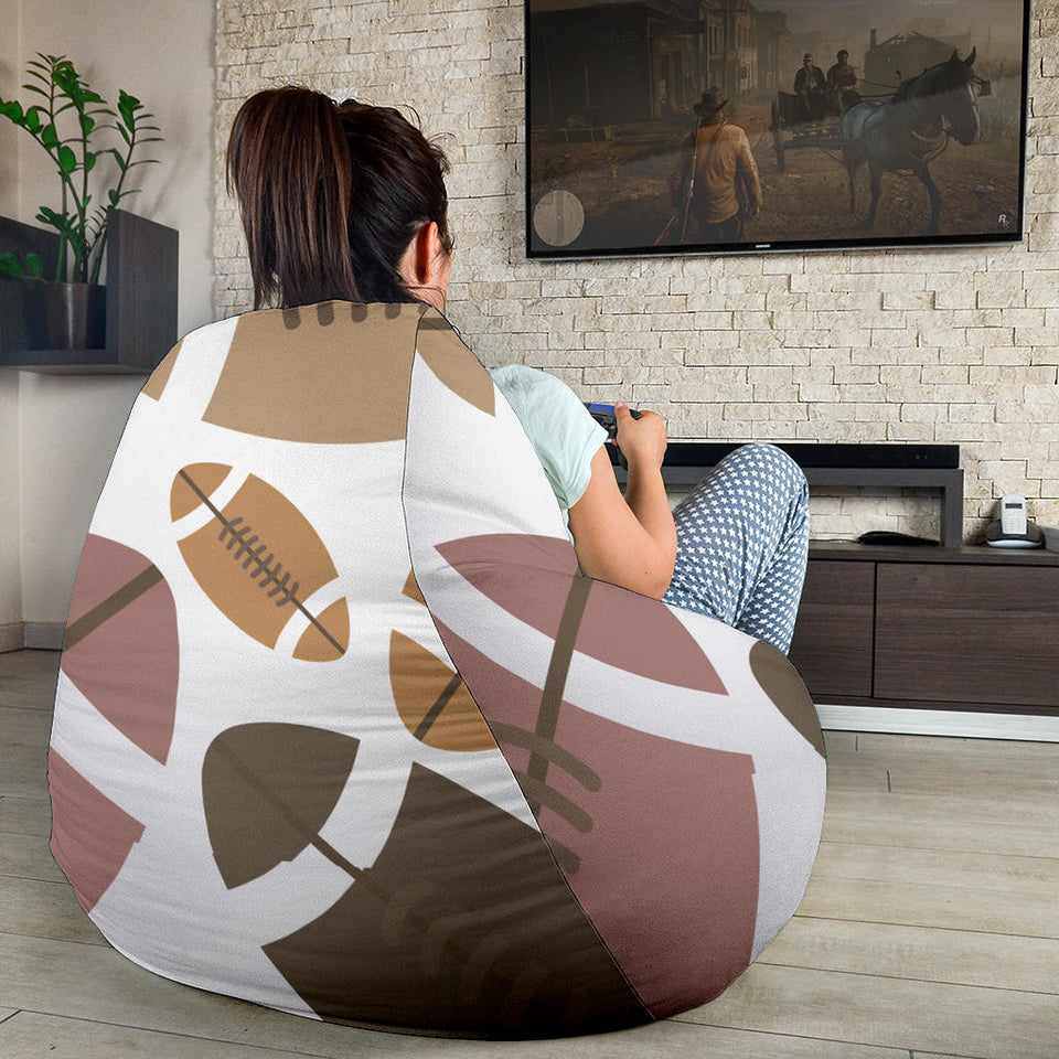 American Football Ball Pattern Bean Bag Cover