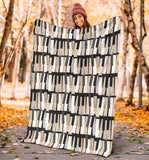 Piano Pattern Print Design 04 Premium Blanket